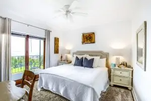 Camellia Suite Bedroom #1 at Jubilee Suites in Fairhope, AL