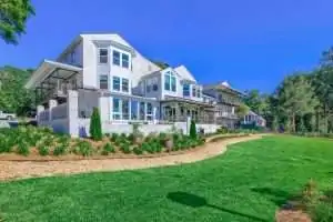 Backyard bluff at Jubilee Suites in Fairhope, AL