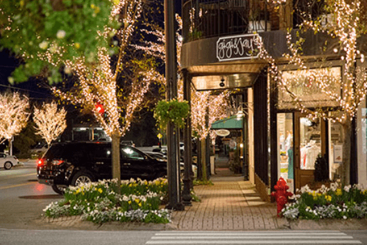 Downtown Fairhope at Christmas